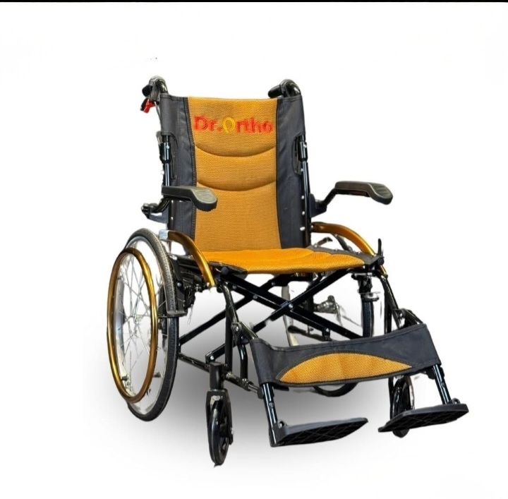 كرسي متحرك مانوال المونيوم جولد متحركة - Dr ortho
