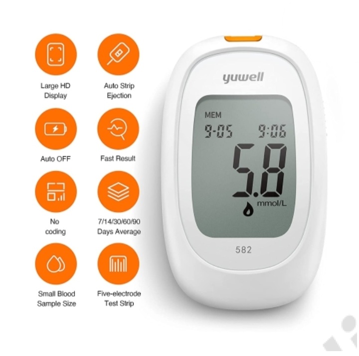 جهاز سكر يوويل Yuwell Accusure 582 + 50 شريط