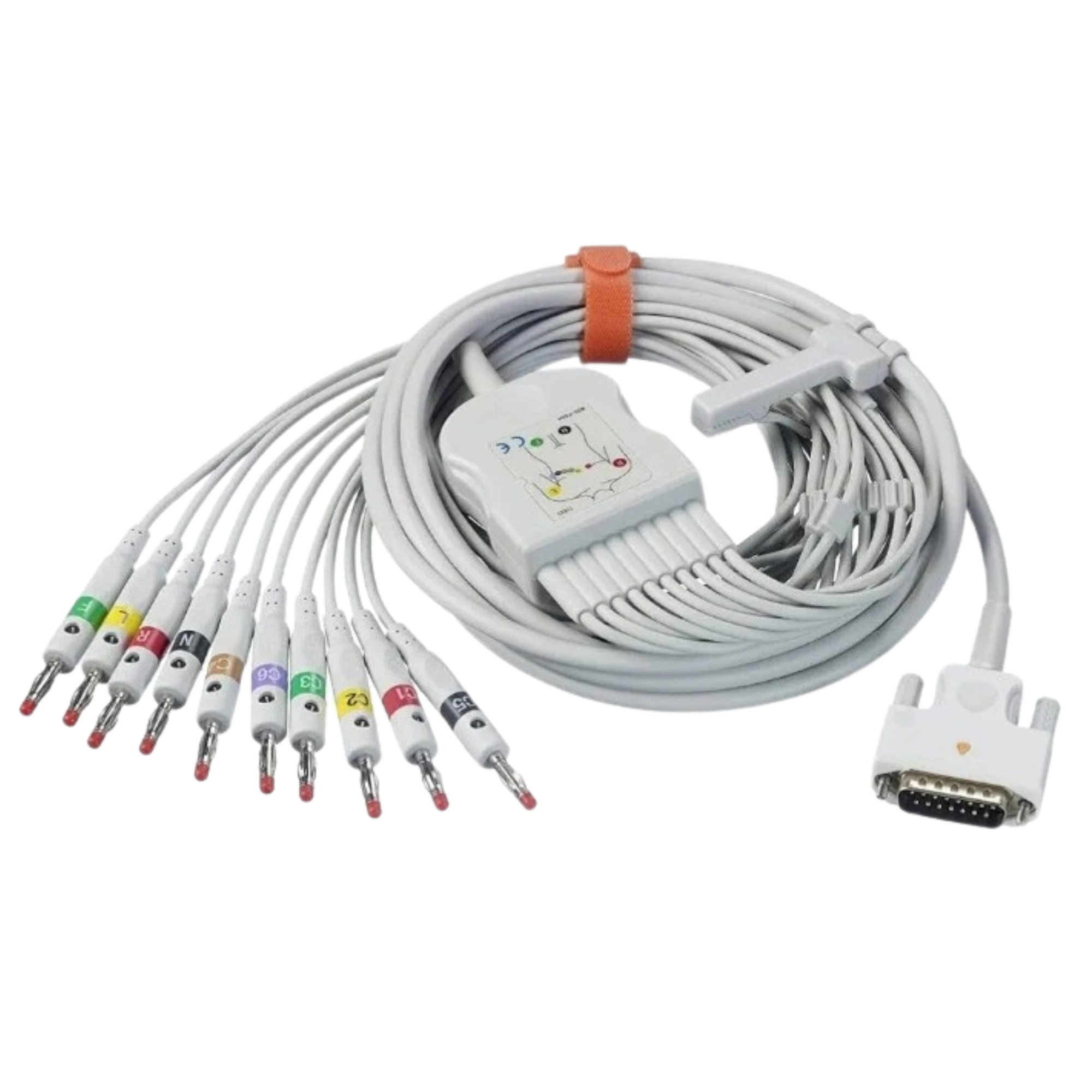 كابل رسم قلب 10 طرف EKG